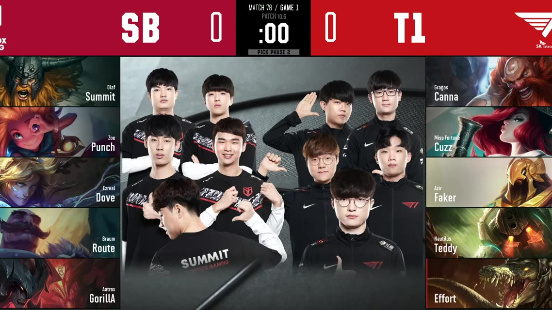 LCK 4月9日SB vs SKT1 0:2整场比赛精彩集锦